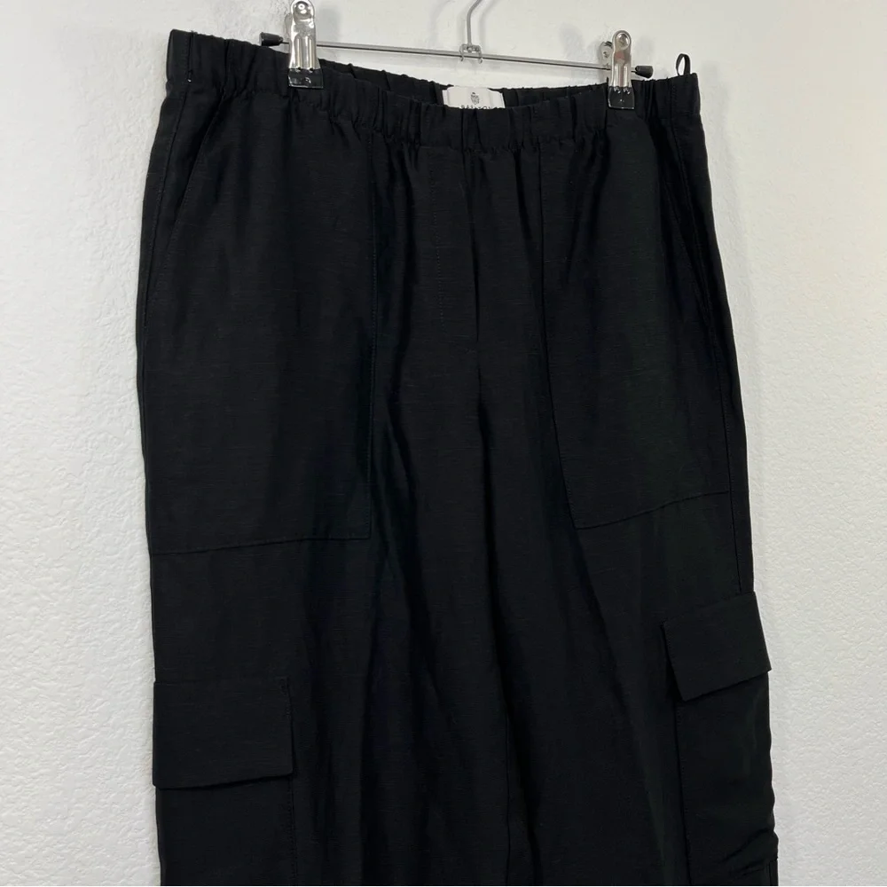 Aritzia Babaton‎ Titan Linen Cargo Pant black size 8